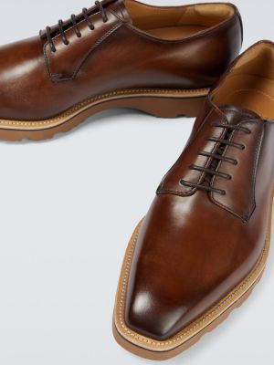 Iš natūralios odos derby batai Berluti ruda