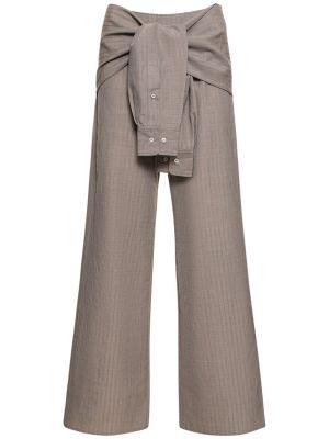 Pantaloni di lana Saks Potts grigio