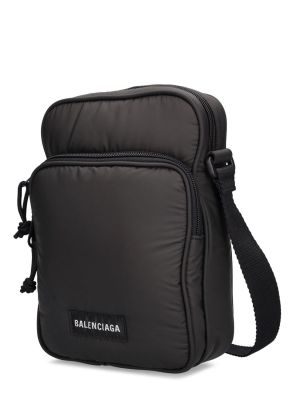 Nylon schultertasche mit reißverschluss Balenciaga schwarz