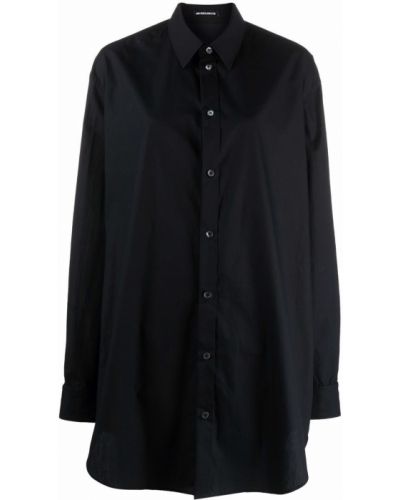 Oversize риза с копчета Ann Demeulemeester черно