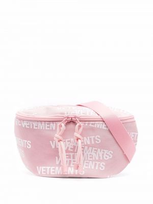 Trykt midjebelte Vetements rosa