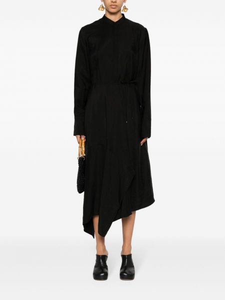 Asymetrické šaty Christian Wijnants černé