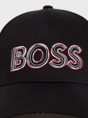 Bavlněný čepice s potiskem Boss