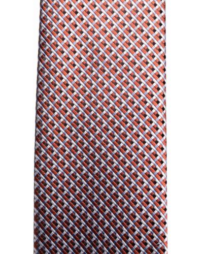 Corbata con estampado con estampado geométrico Ermenegildo Zegna rojo