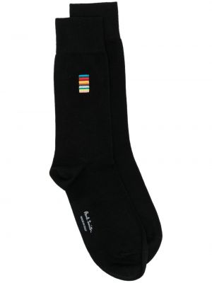 Dryžuotos siuvinėtos kojines Paul Smith juoda