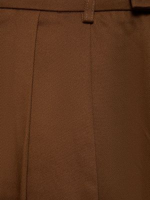 Pantaloni din bumbac plisate Amiri negru