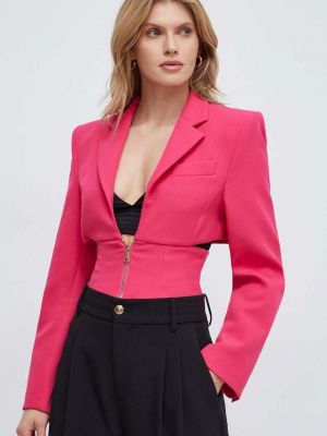 Однотонний піджак Versace Jeans Couture рожевий