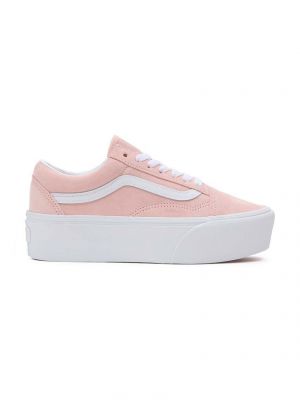 Pantofi din piele Vans roz