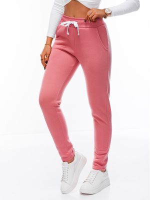 Sportovní kalhoty Edoti růžové