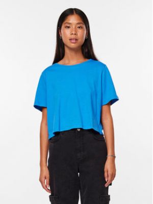 T-shirt oversize Pieces bleu