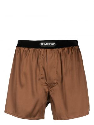 Hodvábne boxerky Tom Ford hnedá