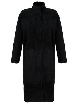 Obojstranný fleecový kabát Osklen čierna