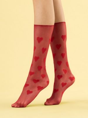 Ponožky Fiore červené