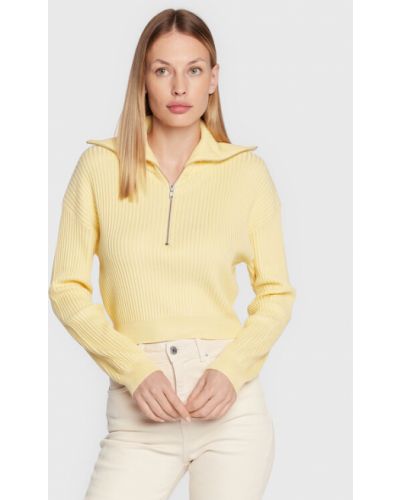 Pamut pulóver Cotton On sárga