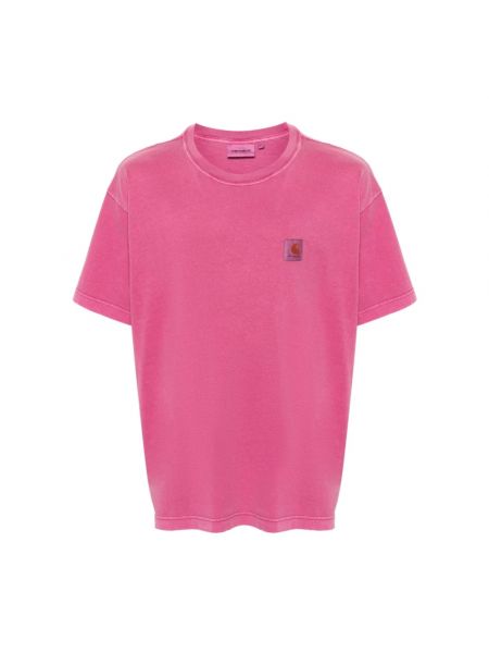 Koszulka Carhartt Wip różowa