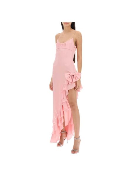 Sukienka z falbankami Alessandra Rich różowa
