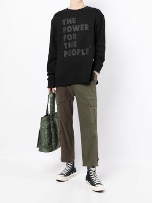 Raštuotas džemperis The Power For The People juoda