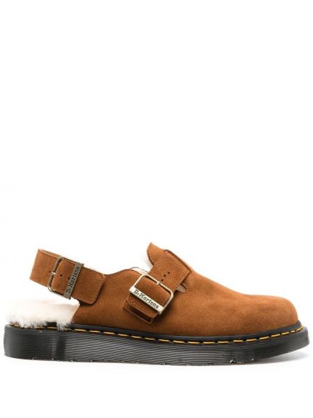 Tofflor med slingback Dr. Martens brun