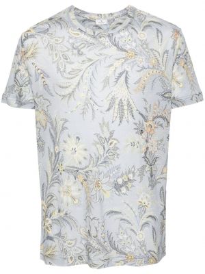Lyocellové tričko s potlačou s paisley vzorom Etro