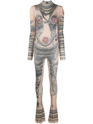 Body cu imagine din jerseu Jean Paul Gaultier