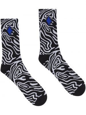 Pruhované ponožky so vzorom zebry Marcelo Burlon County Of Milan