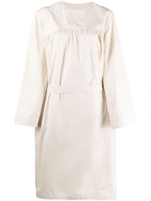 Плисирана миди рокля Lemaire бяло