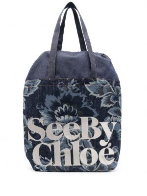 Nakupovalna torba s cvetličnim vzorcem s potiskom See By Chloe