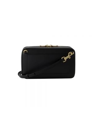 Bolsa de hombro de cuero Dolce & Gabbana negro