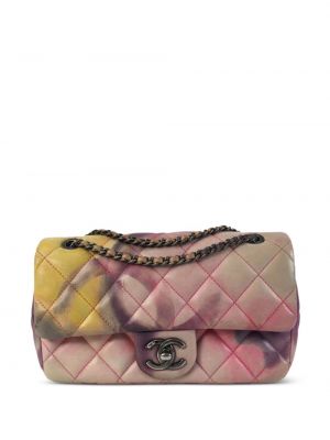 Чанта за ръка на цветя Chanel Pre-owned розово