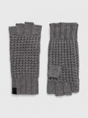 Вовняні рукавички Allsaints сірі