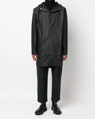 Kabát s kapucí Rains černý