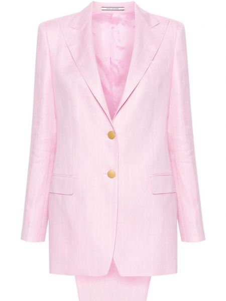 Prugasti odijelo Tagliatore ružičasta