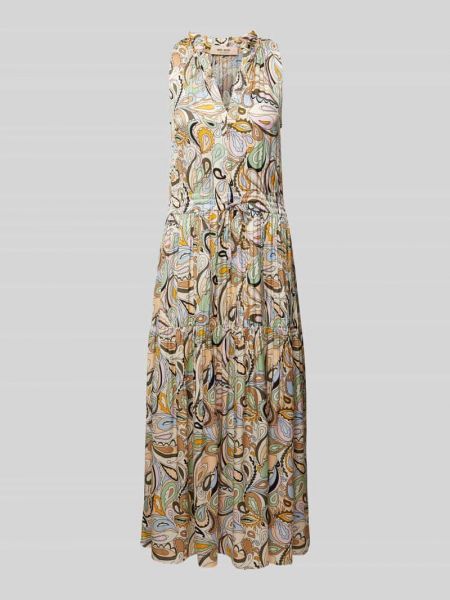 Sukienka z wiskozy z dekoltem w serek Mos Mosh