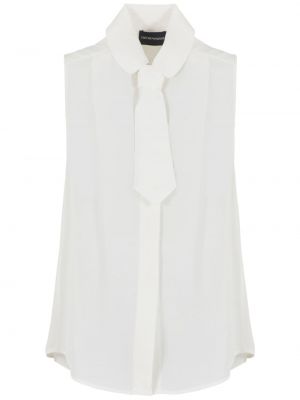 Блуза без ръкави Emporio Armani бяло