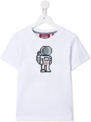 T-shirt con stampa Mostly Heard Rarely Seen 8-bit bianco