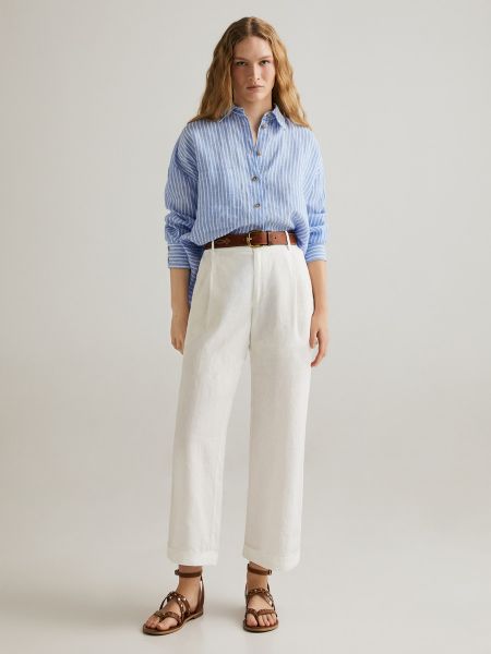 Pantalones de lino Lloyds blanco
