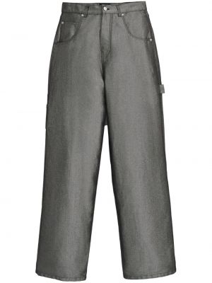 Reflektierende oversize jeans Marc Jacobs silber