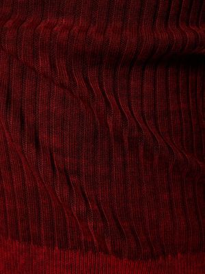 Вълнен пуловер бродиран Diesel червено
