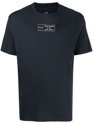 T-shirt Armani Exchange blå