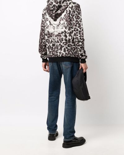 Sudadera con capucha con estampado leopardo John Richmond marrón