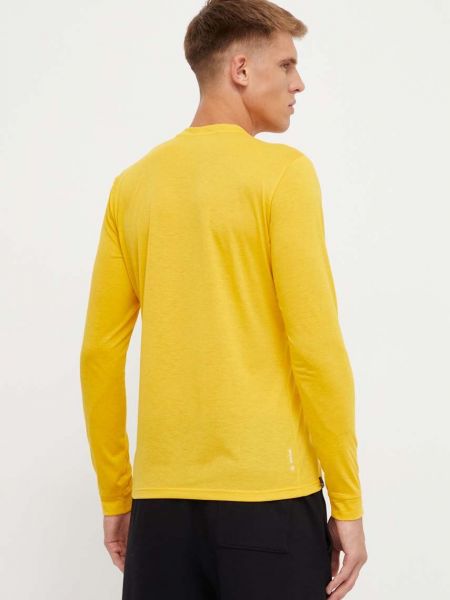Tričko s dlouhým rukávem s potiskem s dlouhými rukávy Salewa žluté