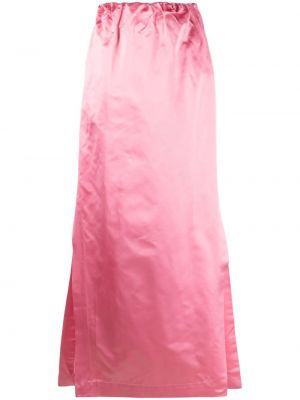 Hodvábna dlhá sukňa Sa Su Phi ružová