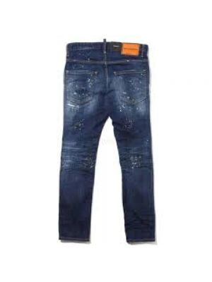 Slim fit skinny jeans mit taschen Dsquared2 blau