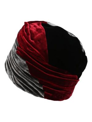Шелковая шапка из вискозы Giorgio Armani черная