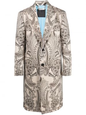 Płaszcz z nadrukiem z wzorem paisley Philipp Plein