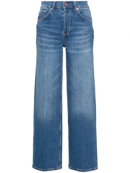 Voľné džínsy s vysokým pásom Rails modrá