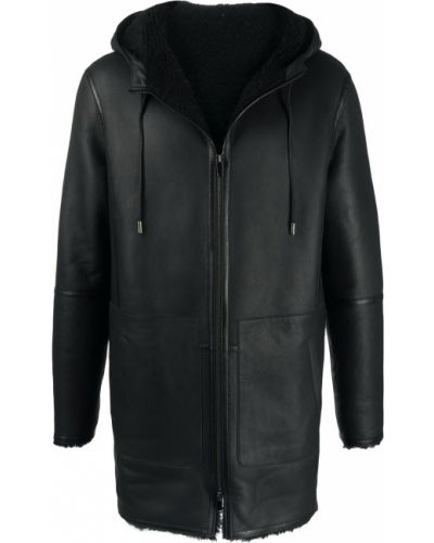 Abrigo con capucha Desa Collection negro