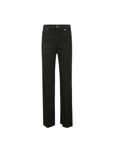 Czarne proste jeansy Dondup