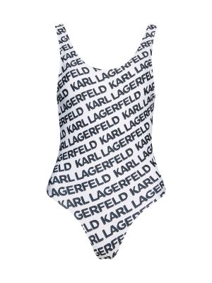 Jednodielne plavky s potlačou Karl Lagerfeld