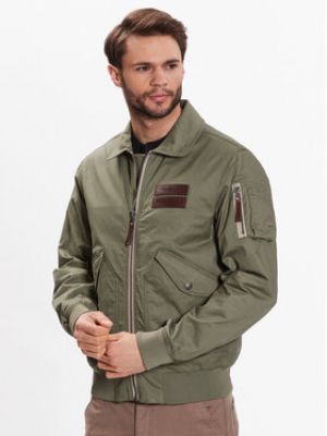 Демисезонная куртка Aeronautica Militare зеленая